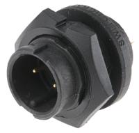 en3p2mx Switchcraft Circular Connector, 2 Contacts, Panel, Standard Connector, Plug, Male, IP68, IP69K, EN3 Series