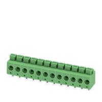 1792960 Phoenix Contact PCB Terminal Block, 12-Contact, 5mm Pitch, Wave Soldering, 1-Row, Push In Spring Termination