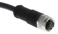 380301 Pilz Female 4 way M12 to Male 5 way M12 Sensor Actuator Cable, 0.1 m