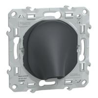 s340662 Schneider Electric 87mm Anthracite Cable Cover in Thermoplastic, 12mm Inside dia.