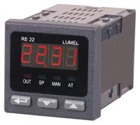 re22-112008 Lumel RE22 Panel Mount PID Temperature Controller, 48 x 48mm, 1 Output Relay, 110 V Supply Voltage PID Controller