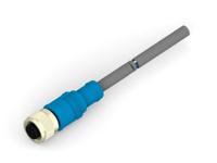 t4161320004-003 TE Connectivity Female 4 way Socket M12 to M12 Pigtail Cable Assembly, 1.5 m