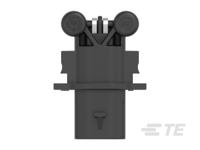 2339032-1 TE Connectivity Header Socket Black Board Mount 2 Way, Solder, Through Hole Termination