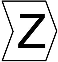 901-10601-909-3165-pvc HellermannTyton HGDC Slide On Cable Markers, Black on White, Pre-printed "Z", 2 → 5mm Cable, 901-10601