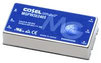 mgfw302412-r Cosel MGFW DC-DC Converter, ±12V dc/ 1.25A Output, 9 → 36 V dc Input, 30W, PCB Mount, +85°C Max Temp -40°C Min