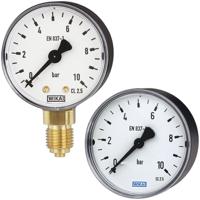 7716776 WIKA G 1/4 Analogue Pressure Gauge 6bar Bottom Entry 50mm Outside Diameter