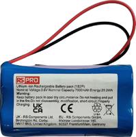 260-2988 RS PRO 3.6V Lithium-Ion Rechargeable Battery Pack, 7Ah - Pack of 1