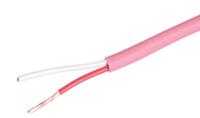 sc-2-150 Cable Power 2 Core Speaker Cable, 1.5 mm² CSA, 6.6mm od, 150m, Pink