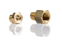 221250318 Norgren ENOTS Series Straight Threaded Adaptor, R 1/8 Male to 3/16 in, Threaded-to-Tube Connection Style