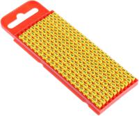 561-01101-wic1-0-9-pa66-ye HellermannTyton WIC1 Snap On Cable Markers, Yellow, Pre-printed "0 → 9", 2 → 2.8mm Cable, 561-01101