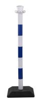 ppc40bu Viso Blue, White Plastic Barrier Post