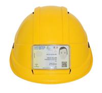 0376pb AUBOUEIX Green Hard Hat Badge Holder, BRENNUS, IDRA, IDRA 2, IRIS 2, KARA