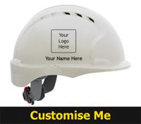 ajb160-000-151 JSP EVOLite White Safety Helmet, AdjustableVentilated