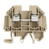 9537450000 Weidmuller WDU Series Brown DIN Rail Terminal Block, 4mm², Single-Level, Screw Termination
