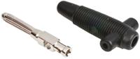 931667100 Hirschmann Test & Measurement Black Male Banana Plug - Solder, 60V dc