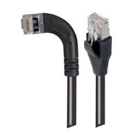 trd815sra6blk-3 L-ComTRD, 3m Cat5e, Black RJ45 to Male RJ45 Male, Copper Braid Shielded, Terminated PVC Sheath
