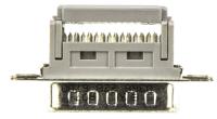 09662286700 HARTING D-Sub Standard 15 Way Right Angle Cable Mount D-sub Connector Plug, 2.77mm Pitch