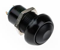 ipr1sad2 APEM Miniature Push Button Switch, Latching, Panel Mount, 13.6mm Cutout, SPST, 12/48/72V dc, IP67