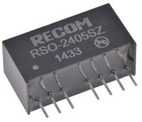 rso-2405sz Recom RSO DC-DC Converter, 5V dc/ 200mA Output, 9 → 36 V dc Input, 1W, Through Hole, +85°C Max Temp -40°C Min
