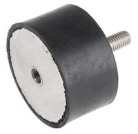 171-2612 RS PRO M12 Anti Vibration Mount, Male to Female Bobbin with 447.04kg Compression Load
