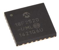pic18f2520-iml Microchip PIC18F2520-I/ML, 8 bit PIC, PIC18F2520 Microcontroller, 64 MHz, 32kB FLASH, 28-Pin QFN