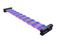 fftp-20-d-1800-01-n Samtec FFTP Series Twisted Ribbon Cable, 20-Way, 1.27mm Pitch, 460mm Length, Tiger Eye IDC to Tiger Eye IDC