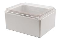 rp1630c Hammond RP Series Light Grey Polycarbonate General Purpose Enclosure, IP65, Clear Lid, 250 x 200 x 130mm