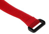 179-7183 RS PRO Cable Tie, Hook and Loop, 310mm x 20 mm, Red Nylon, Pk-10