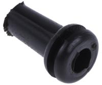 543-282 RS PRO Black PVC 9.52mm Cable Grommet for Maximum of 6.35mm Cable Dia.