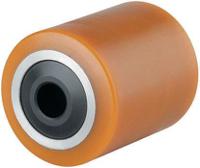 etx-085x100-25-nl105-type-f Tente Yellow Polyurethane Sealed Bearings Trolley Wheel, 1000kg