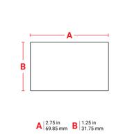 tht-7-423-3 Brady B-423 on White Label Printer Labels, 69.85 mm Width, 31.75mm Label Length
