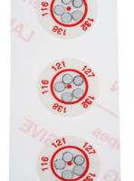 285-992 RS PRO Non-Reversible Temperature Sensitive Label, 116°C to 138°C, 5 Levels