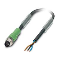 1415863 Phoenix Contact Male 3 way Straight Plug M8 to Free Cable End Sensor Actuator Cable, 5 m