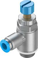 grla-38-qs-8-rs-d Festo GRLA Series Tube Exhaust Valve, 8mm Tube Inlet Port x G 3/8 Outlet Port, 534342