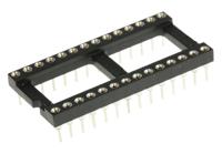 110-87-628-41-001101 Preci-Dip 2.54mm Pitch Vertical 28 Way, Through Hole Turned Pin Open Frame IC Dip Socket, 1A