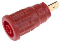 972361101 Hirschmann Test & Measurement Red Female Banana Socket, 4 mm Connector, 24A, 1000V ac/dc, Gold Plating