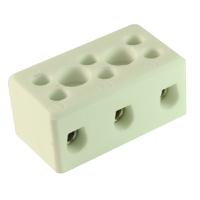 chtb63n CAMDENBOSS CHTB Series Terminal Block, 3-Way, 41A, 6 mm2 Wire, Screw Termination