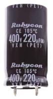 400vxh680mefcsn35x45 Rubycon 680μF Aluminium Electrolytic Capacitor 400V dc, Snap-In - 400VXH680MEFCSN35X45