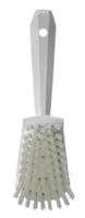 41925 Vikan Hard Bristle White Scrubbing Brush, 36mm bristle length, Polyester bristle material