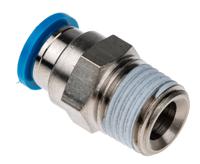 qs-14-8 Festo QS Series Straight Threaded Adaptor, R 1/4 Male to Push In 8 mm, Threaded-to-Tube Connection Style, 153005
