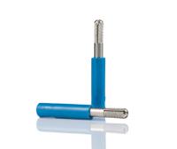 240163-23 Staubli Blue, Male to Female Test Connector Adapter With Brass contacts and Nickel Plated - Socket Size: 4mm