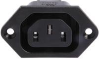 66003300 Schurter C13 Panel Mount IEC Connector Socket, 15A, 250 V