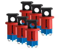 090848 Brady Red 1-Lock Glass-Reinforced Nylon Miniature Circuit Breaker Switch Lockouts, 7.14mm Shackle