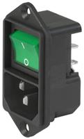 43022141 Schurter C14 Panel Mount IEC Connector Male, 10A, 250 V