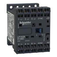 lp1k06013bd Schneider Electric TeSys K LP1K Contactor, 24 V dc Coil, 3-Pole, 6 A, 3 kW, 3NO, 690 V ac