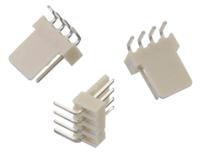61900411021 Wurth Elektronik WR-WTB Series Right Angle Through Hole Pin Header, 4 Contact(s), 2.54 mm Pitch, 1 Row, Unshrouded