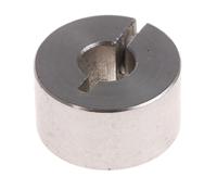 046102006 Huco Shaft Collar, One Piece, Clamp Screw, Bore 6mm, OD 16mm, W 9mm, Stainless Steel