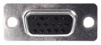 l77hde15s Amphenol Communications Solutions HD 15 Way Panel Mount D-sub Connector Socket