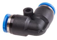qsl-6 Festo QSL Series Elbow Tube-toTube Adaptor, Push In 6 mm to Push In 6 mm, Tube-to-Tube Connection Style, 153071