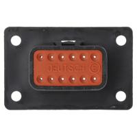 dt04-12pa-cl06 Deutsch, DT Automotive Connector Socket Black Panel Mount 12 Way DT04-12PA-CL06